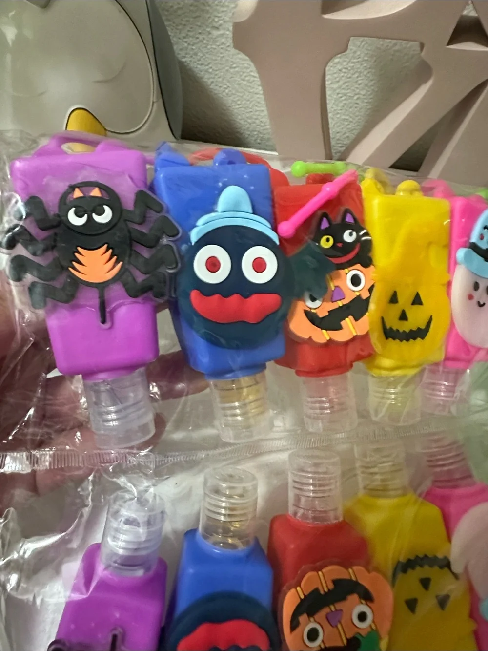 Kids Silicone Halloween Character Hand Sanitizer Bottles - Multicolor
